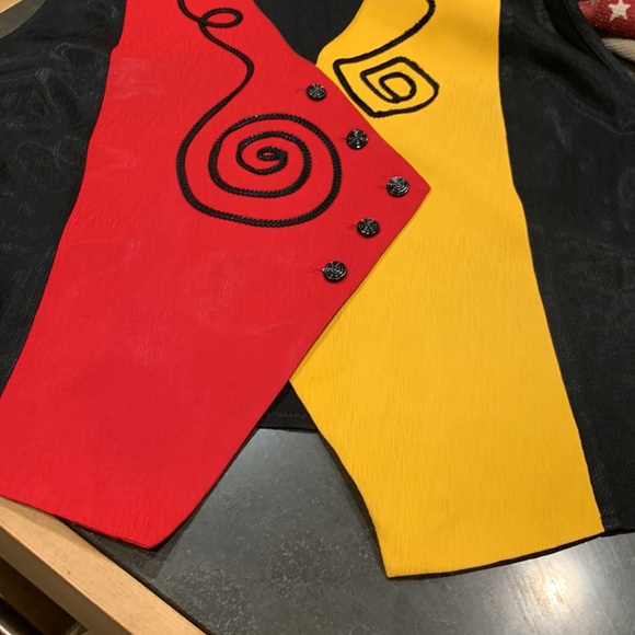 Women’s Vintage Style Formal Abstract Vest - Picture 8 of 10